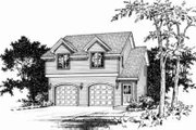Traditional Style House Plan - 1 Beds 1 Baths 868 Sq/Ft Plan #22-460 