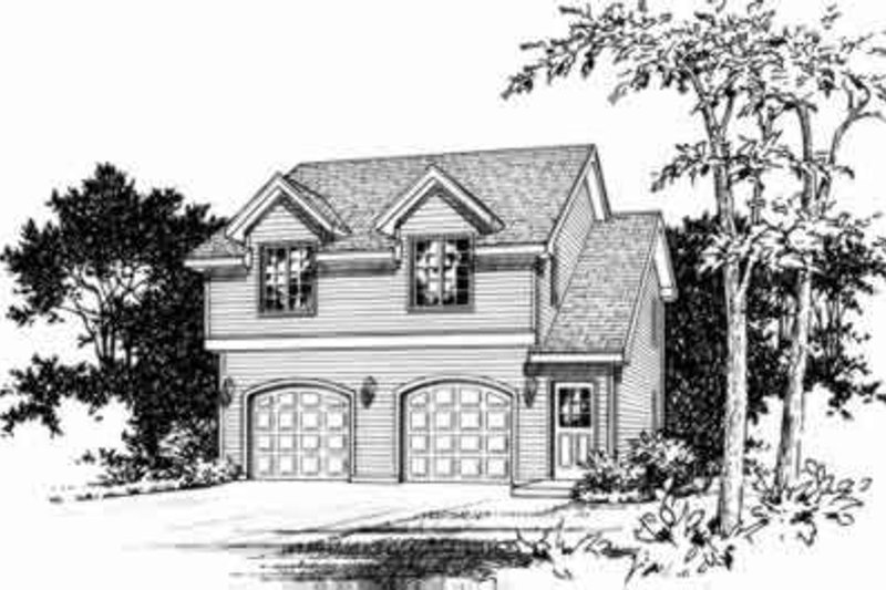 Architectural House Design - Traditional Exterior - Front Elevation Plan #22-460