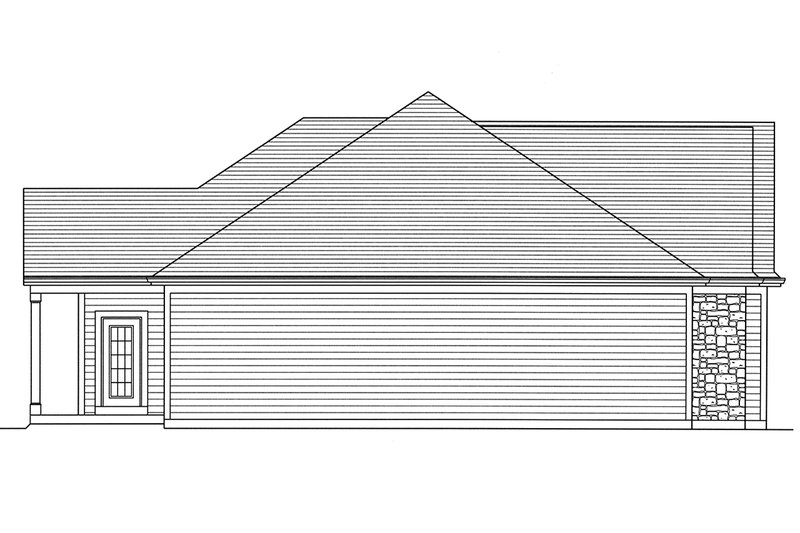 Dream House Plan - Left Side Elevation