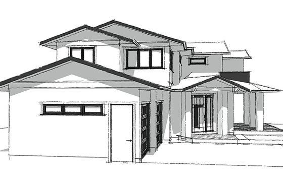 Exterior - Other Elevation 2 for Country House Plan #1101-35 - 4 bed, 3.5 bath