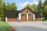 Craftsman Style House Plan - 0 Beds 1 Baths 453 Sq/Ft Plan #48-1140 