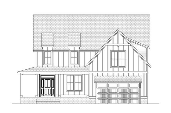 Exterior - Front Elevation 5 for Country House Plan #1080-3 - 4 bed, 3.5 bath