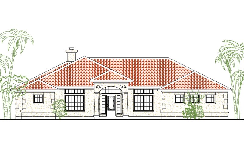 Home Plan - European Exterior - Front Elevation Plan #80-149