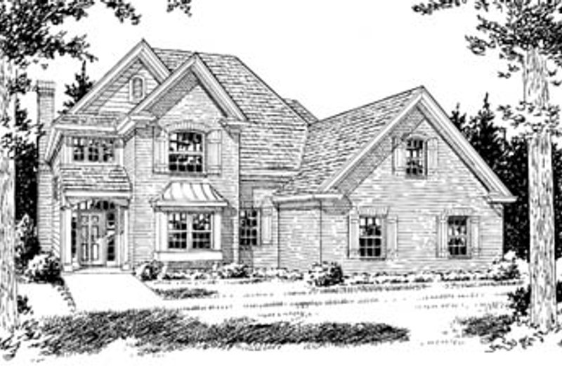 Dream House Plan - Traditional Exterior - Front Elevation Plan #20-378