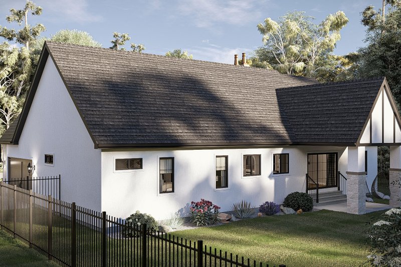 Architectural House Design - Exterior - Other Elevation 1 for Tudor House Plan #455-796 - 3 bed, 2 bath