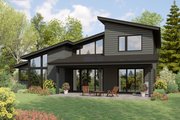 Contemporary Style House Plan - 3 Beds 2.5 Baths 2716 Sq/Ft Plan #48-1168 Exterior 