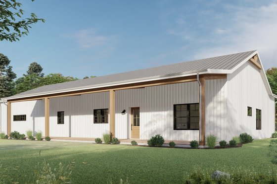 Exterior - Other Elevation for Barndominium House Plan #1092-40 - 4 bed, 2.5 bath