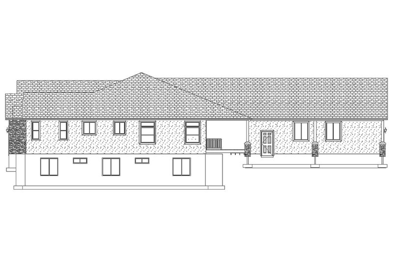 Dream House Plan - Right Side Elevation