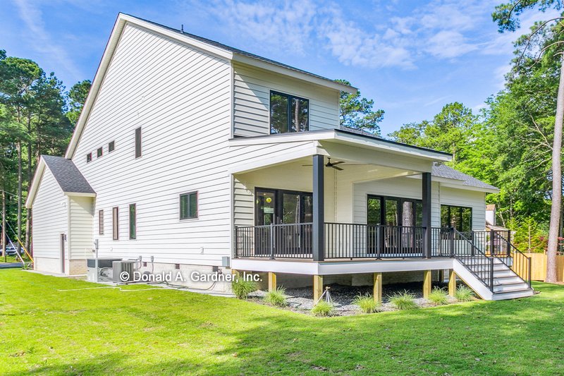 Home Plan - Exterior - Rear Elevation 3 for Contemporary House Plan #929-268 - 4 bed, 3.5 bath