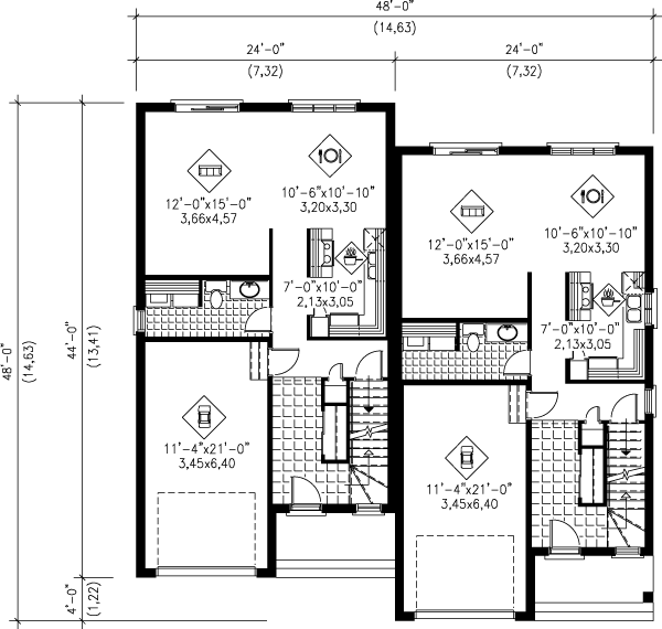 Traditional Floor Plan - Main Floor Plan #25-358