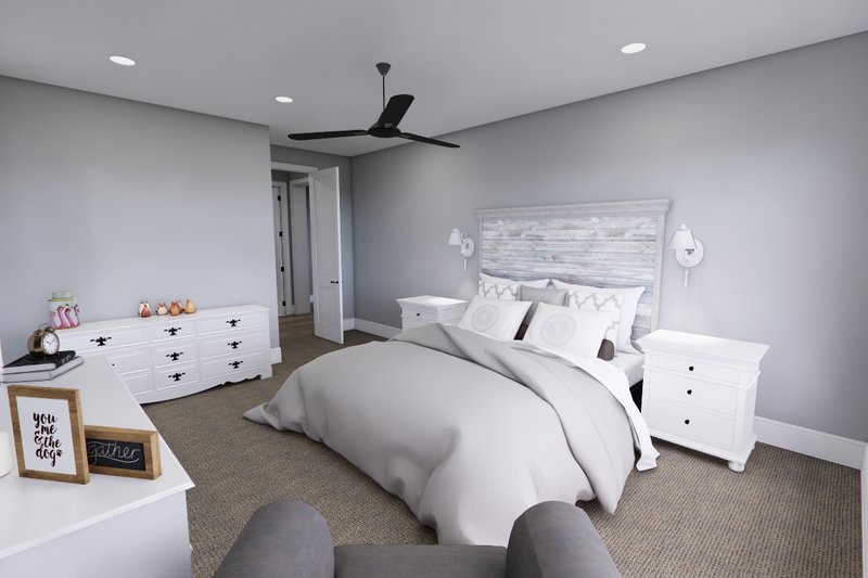 Architectural House Design - Interior - Master Bedroom 1 for Farmhouse House Plan #51-1560 - 6 bed, 4.5 bath