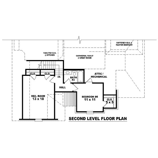 European Floor Plan - Upper Floor Plan #81-1501