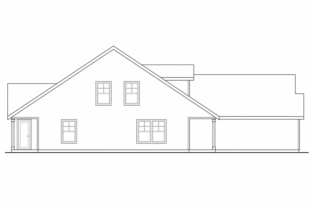 Exterior - Other Elevation 1 for Craftsman House Plan #124-808 - 6 bed, 4 bath
