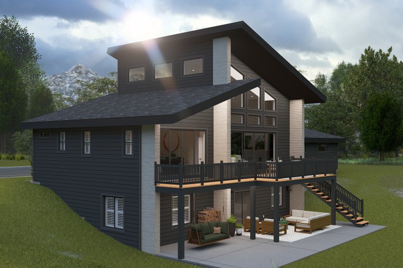 Dream House Plan - Exterior - Rear Elevation for Modern House Plan #1060-365 - 3 bed, 2.5 bath