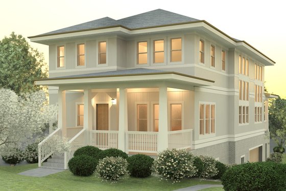Exterior - Front Elevation for Craftsman House Plan #926-3 - 3 bed, 2.5 bath