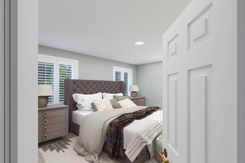 House Plan Design - Interior - Master Bedroom 2 for Farmhouse House Plan #1060-250 - 3 bed, 2.5 bath