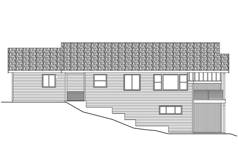 House Blueprint - Exterior - Other Elevation 2 for Cottage House Plan #124-1463 - 3 bed, 2 bath