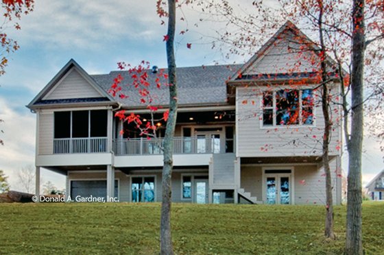 Exterior - Rear Elevation for Traditional House Plan #929-983 - 4 bed, 3.5 bath