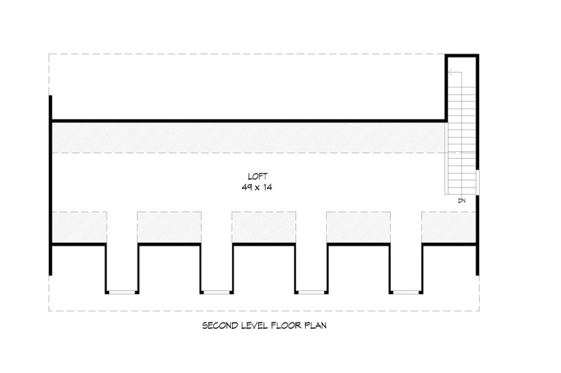 House Design - Floor Plan - Upper Floor for Country House Plan #932-266, 0 bath