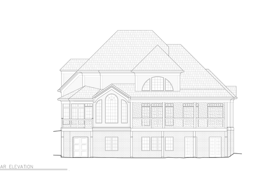 Exterior - Other Elevation 1 for Colonial House Plan #119-132 - 4 bed, 2.5 bath