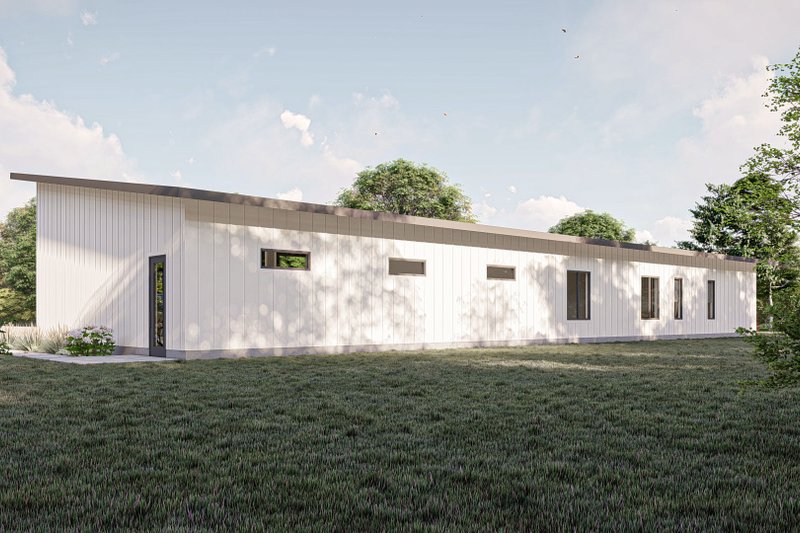 House Design - Exterior - Other Elevation 4 for Barndominium House Plan #455-251 - 4 bed, 2 bath