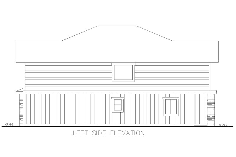 Home Plan - Exterior - Other Elevation for Craftsman House Plan #117-1038 - 8 bed, 5 bath