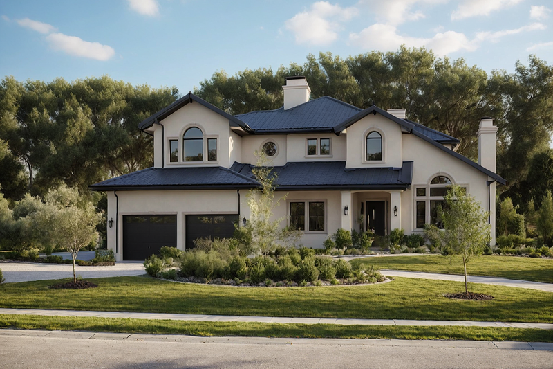 Craftsman Style House Plan - 3 Beds 3 Baths 2972 Sq/Ft Plan #515-23 Exterior