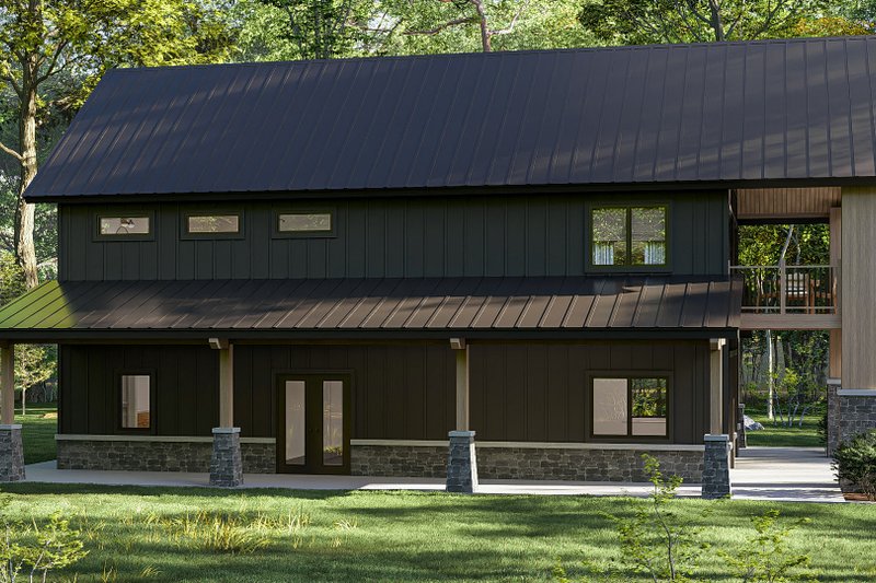 House Design - Exterior - Other Elevation 1 for Barndominium House Plan #455-345 - 3 bed, 3 bath