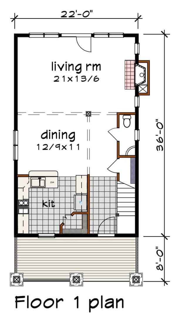 Architectural House Design - Craftsman Floor Plan - Main Floor Plan #79-315