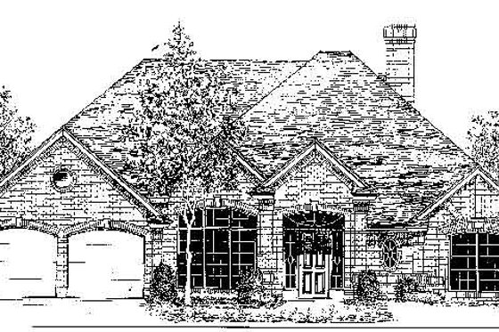 Exterior - Front Elevation for Colonial House Plan #310-715 - 4 bed, 2.5 bath
