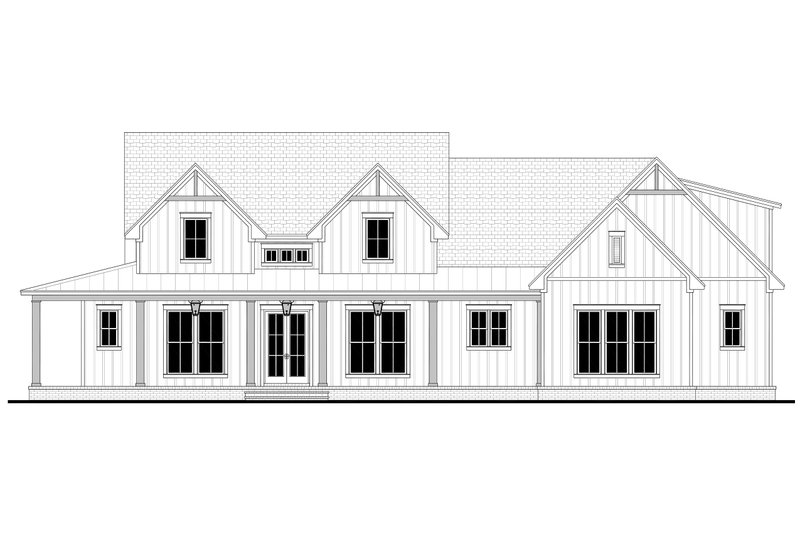 House Blueprint - Exterior - Front Elevation 4 for Farmhouse House Plan #430-327 - 3 bed, 2.5 bath