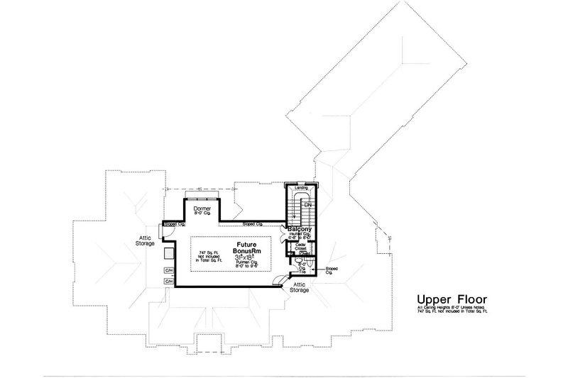 Home Plan - Optional Bonus Level