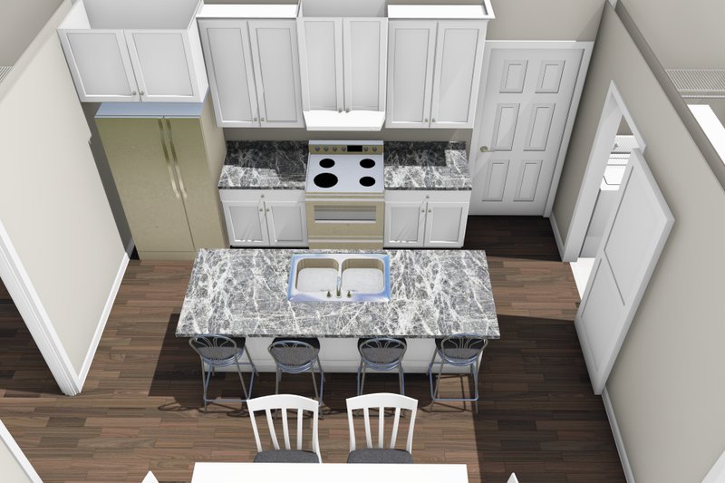 Architectural House Design - Interior - Kitchen 3 for Modern House Plan #513-2468 - 4 bed, 3 bath