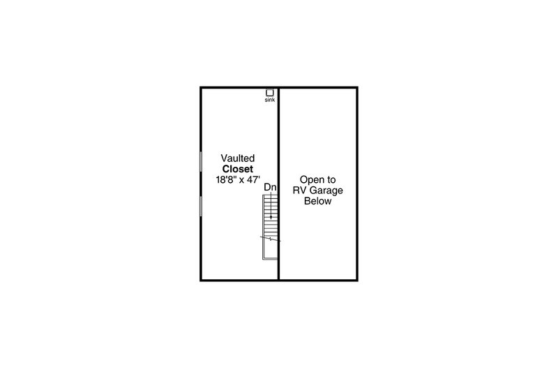 Home Plan - Floor Plan - Upper Floor for Ranch House Plan #124-793, 1 bath
