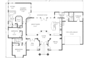 Modern Style House Plan - 3 Beds 2 Baths 2439 Sq/Ft Plan #24-182 