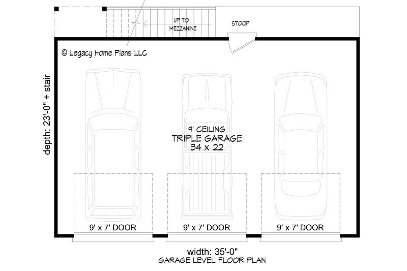 Dream House Plan - Floor Plan - Main Floor for Modern House Plan #932-876, 0 bath