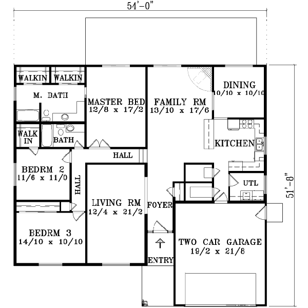 Home Plan - Adobe / Southwestern Floor Plan - Main Floor Plan #1-1401