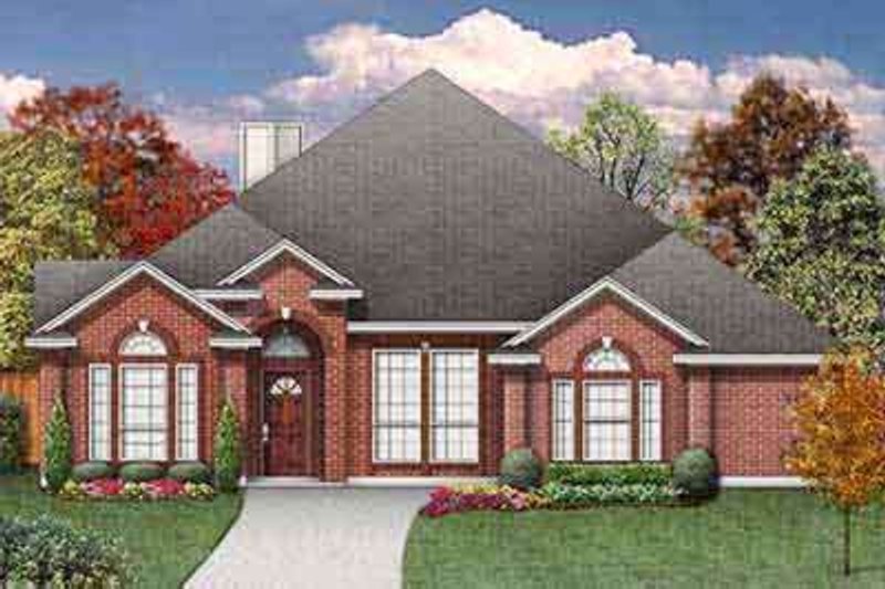 Dream House Plan - Traditional Exterior - Front Elevation Plan #84-218