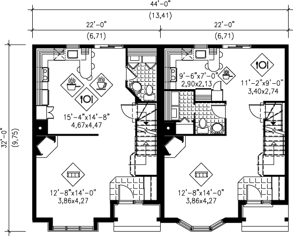Colonial Floor Plan - Main Floor Plan #25-310