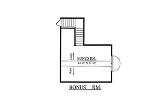 Floor Plan - Other Floor for Country House Plan #42-371 - 4 bed, 2 bath