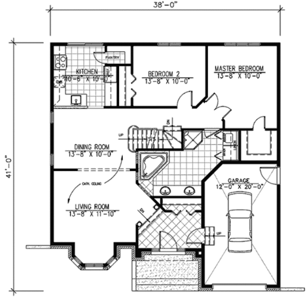 European Floor Plan - Main Floor Plan #138-275