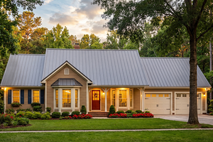 Home Plan - Exterior - Front Elevation for Ranch House Plan #406-234 - 4 bed, 3 bath