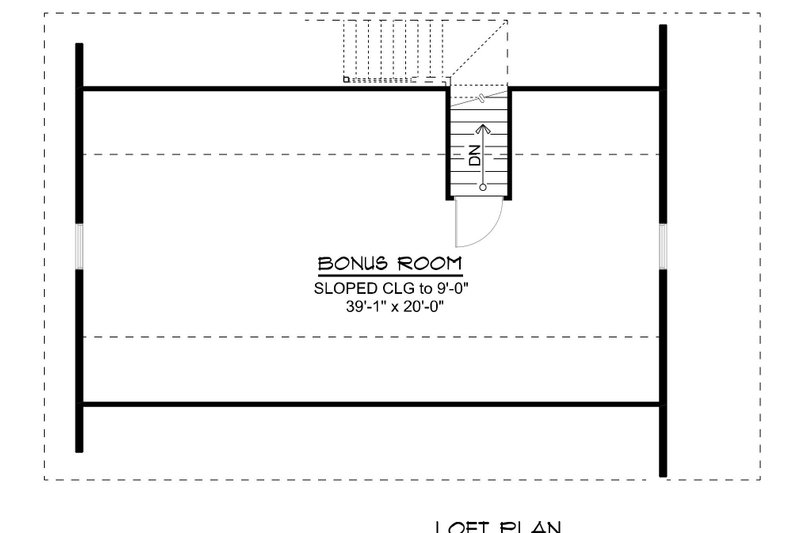 Dream House Plan - Floor Plan - Upper Floor for Country House Plan #1064-77, 1 bath