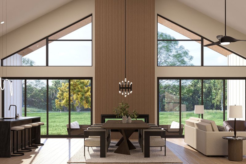 Home Plan - Interior - Dining Room 1 for Barndominium House Plan #455-383 - 3 bed, 2.5 bath