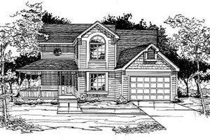 Traditional Exterior - Front Elevation Plan #50-229