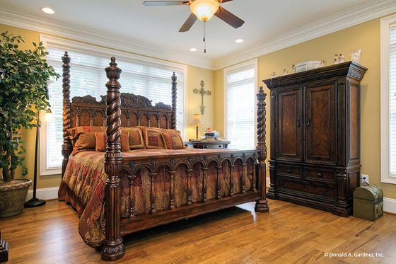 Interior - Master Bedroom for European House Plan #929-34 - 3 bed, 2.5 bath