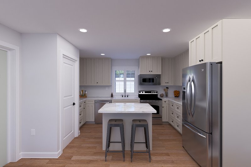 Dream House Plan - Interior - Kitchen for Craftsman House Plan #1060-286 - 3 bed, 2 bath