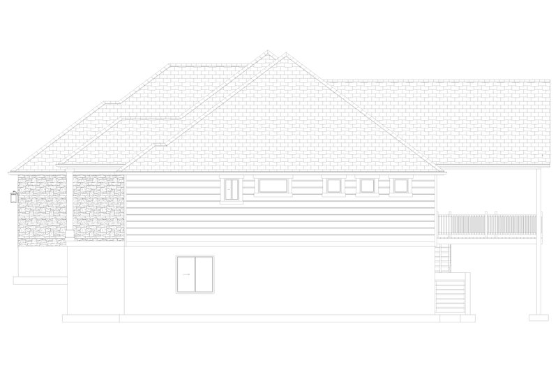 Architectural House Design - Exterior - Other Elevation 1 for Craftsman House Plan #1060-496 - 3 bed, 2.5 bath