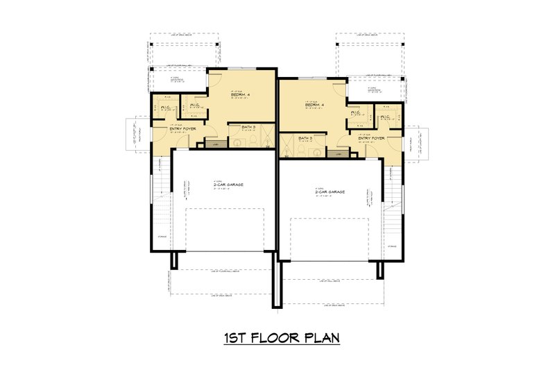 Dream House Plan - Floor Plan - Lower Floor for Contemporary House Plan #1066-238 - 8 bed, 6.5 bath