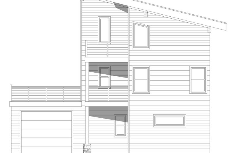 House Design - Exterior - Other Elevation 1 for Contemporary House Plan #932-1225 - 3 bed, 3.5 bath